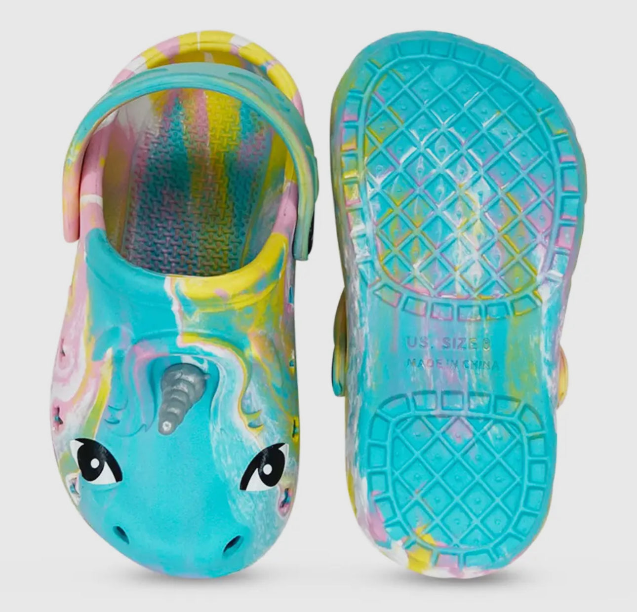 KIDS TIE DYE GREEN CLOG GIRLS