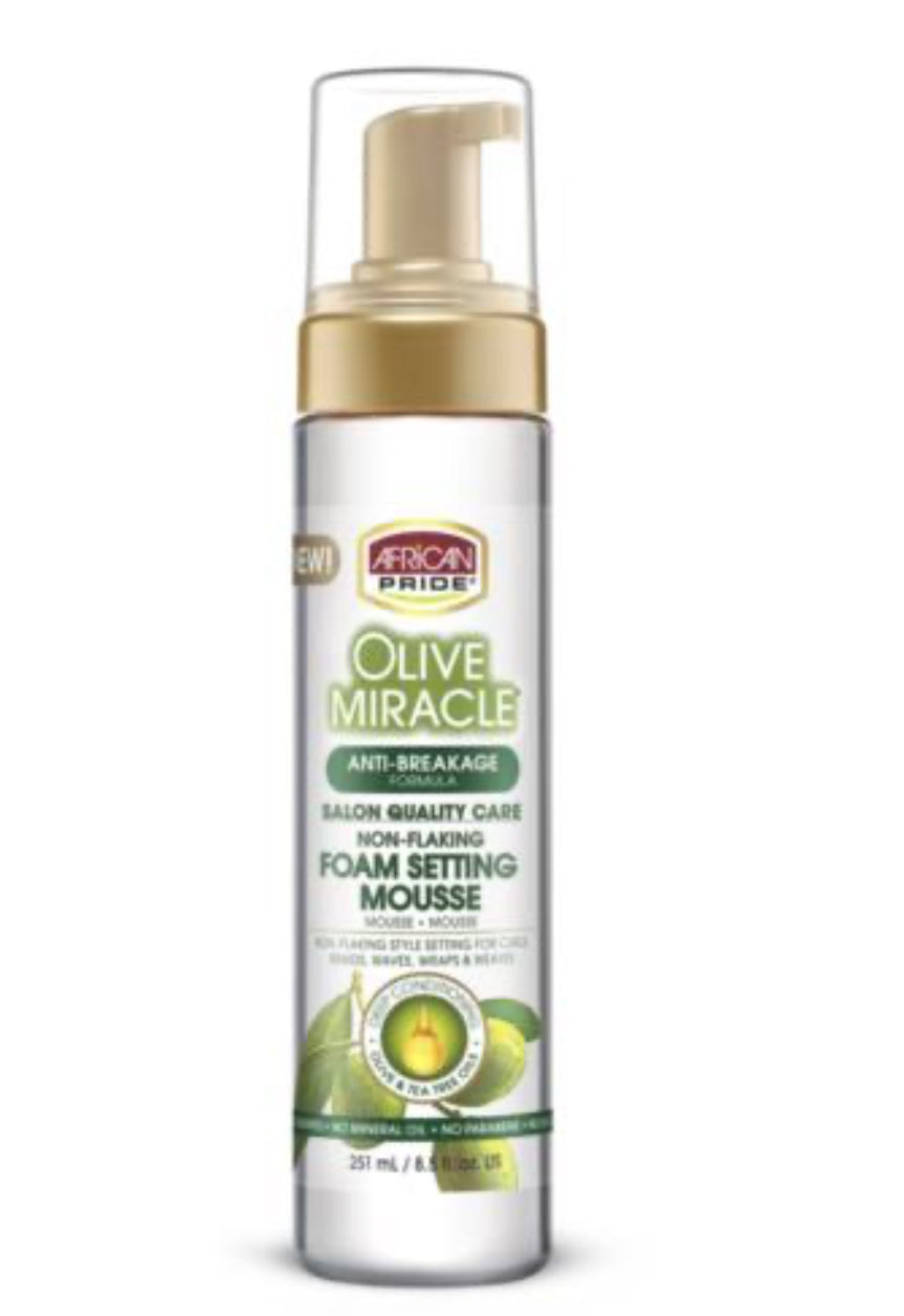AFRICAN PRIDE OLIVE MIRACLE FOAM SETTING MOUSSE