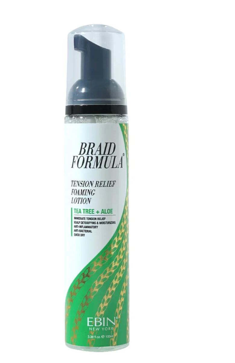 BRAID FORMULA TENSION RELIEF FOAMING LOTION