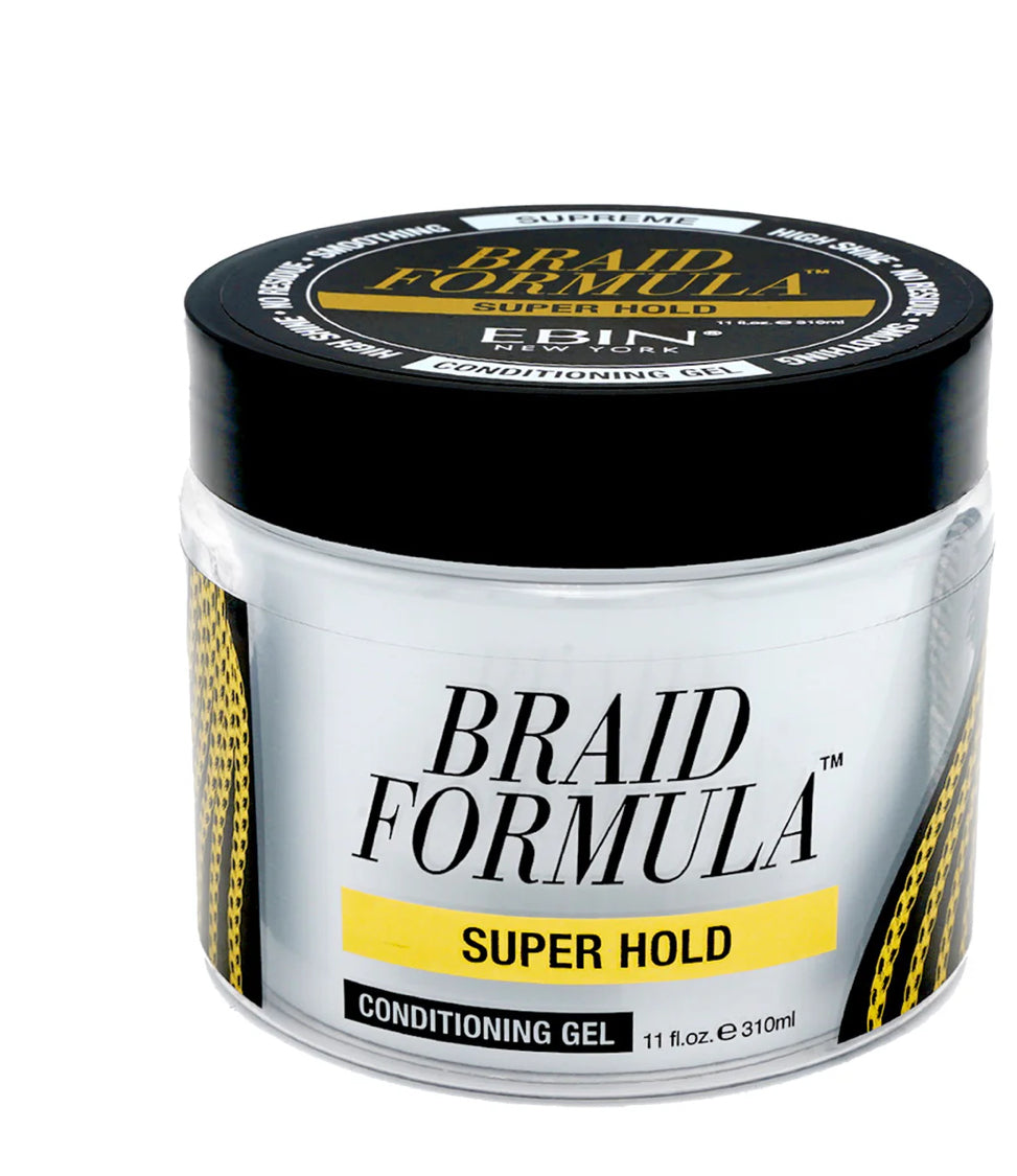 BRAID FOMULA SUPER HOLD CONDITIONING GEL.