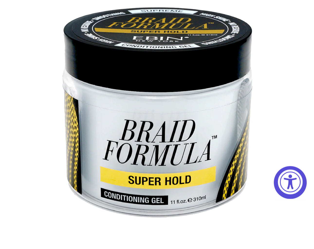 BRAID FOMULA SUPER HOLD CONDITIONING GEL.