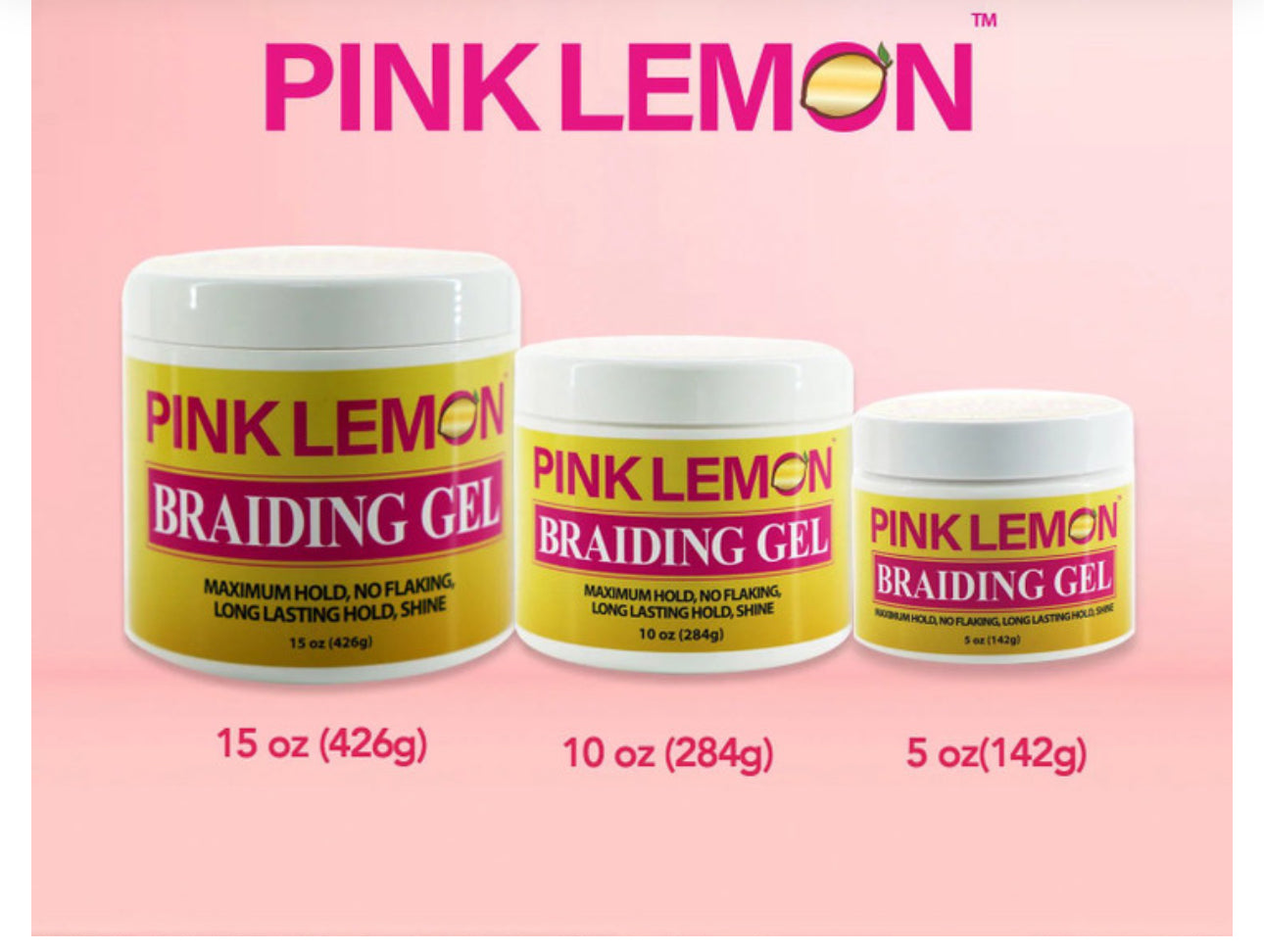 PINK LEMON BRAIDING GEL