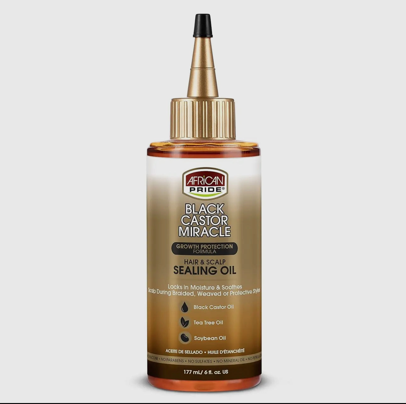 AFRICAN PRIDE BLACK CASTOR MIRACLE SEALING OIL