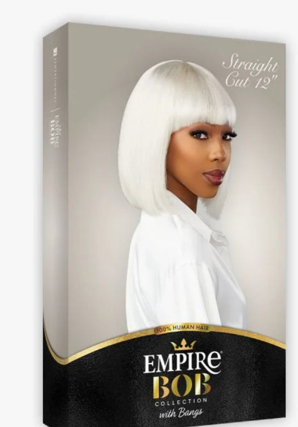 HUMAN HAIR BOB WITH BANGS WIG
