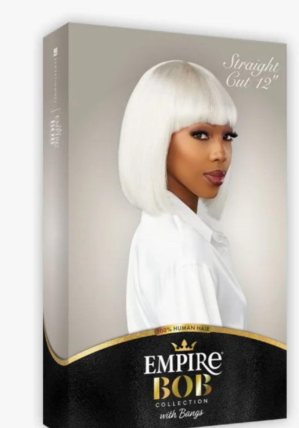 HUMAN HAIR BOB WITH BANGS WIG